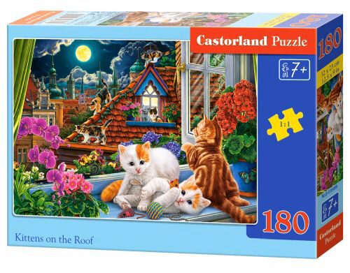 Castorland B-018499 Kittens on the Roof Puzzle 180 Teile