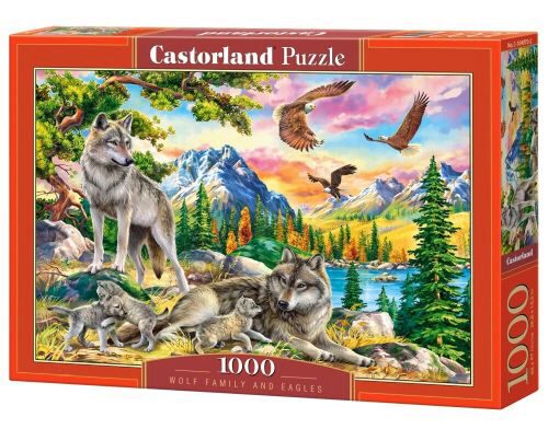 Castorland C-104970-2 Wolf Family and Eagles Puzzle 1000 Teile