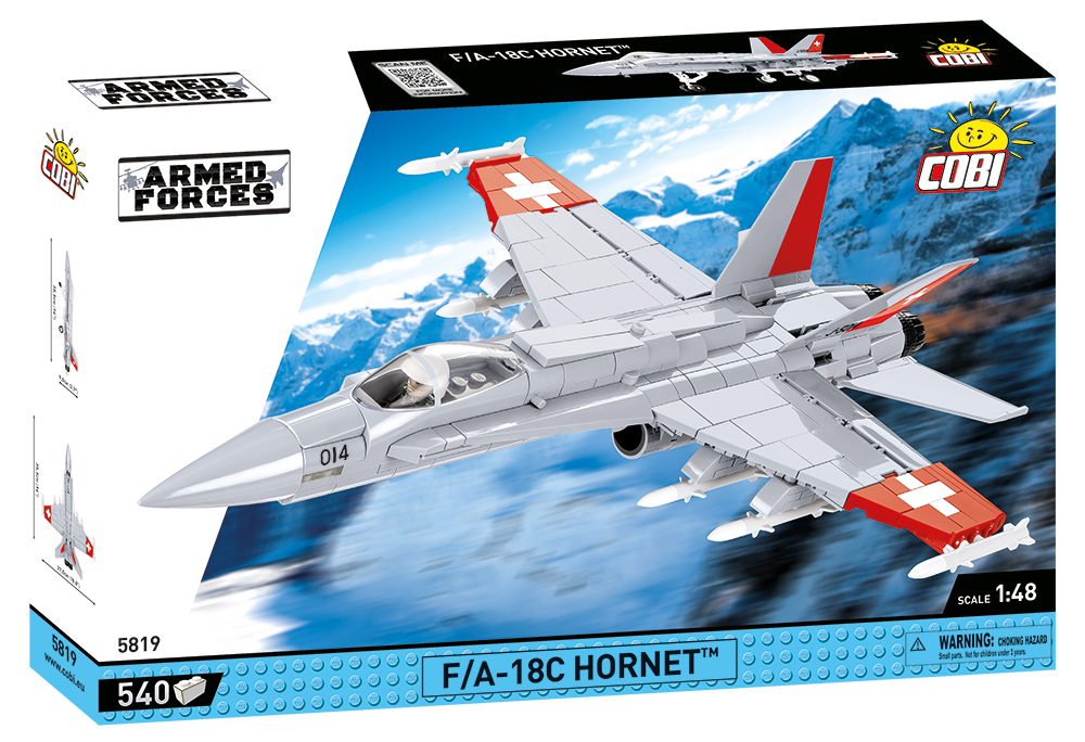 Cobi 5819 Boeing F/A-18 Hornet / 540 pcs. Swiss Air Force-Version 1:48