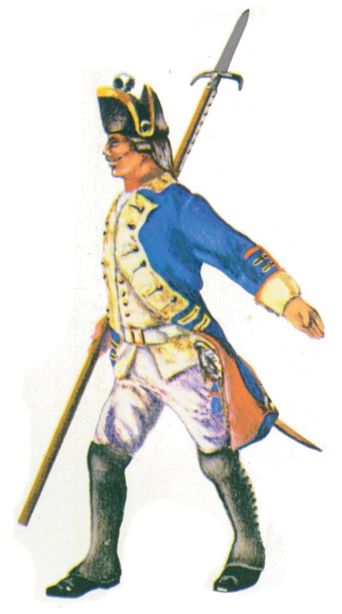 Prince August 404 Zinngiessform Prussian Offizier Preussen 18. Jh.