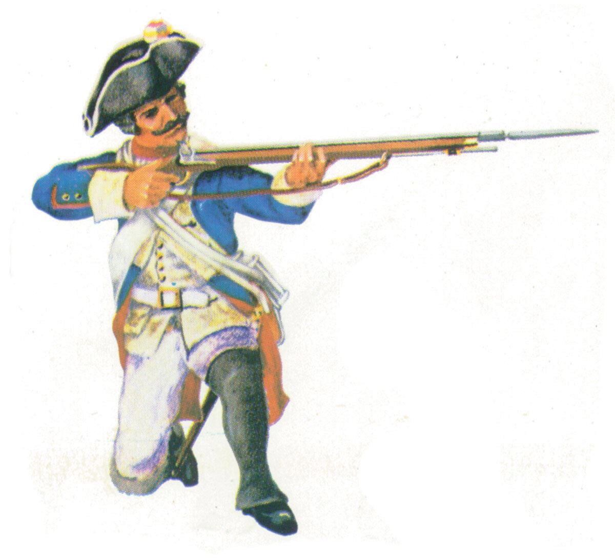 Prince August 405 Zinngiessform Prussian Musketier Preussen 18. Jh.