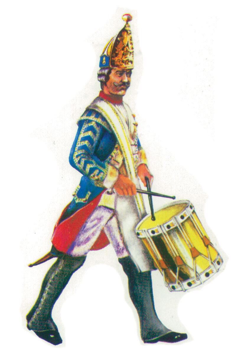 Prince August 406 Zinngiessform Trommler Preussen 18. Jh.  2 Formen