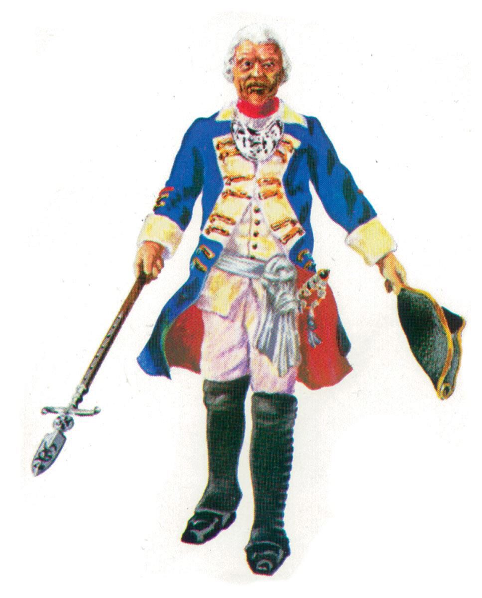 Prince August 410 Zinngiessform Prussian Offizier  Preussen 18. Jh.
