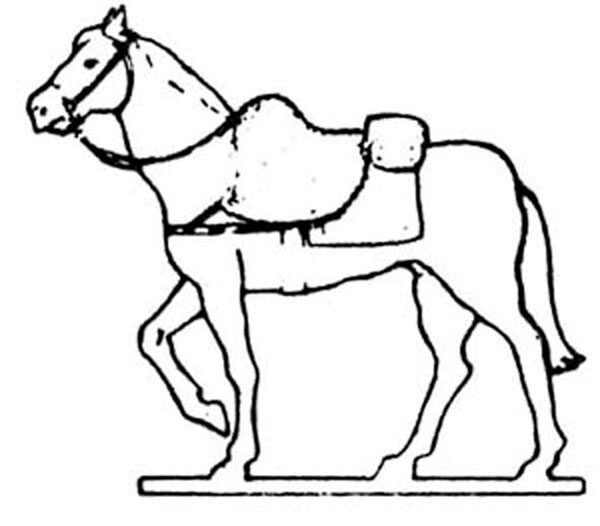 Prince August 512 Zinngiessform Pferd