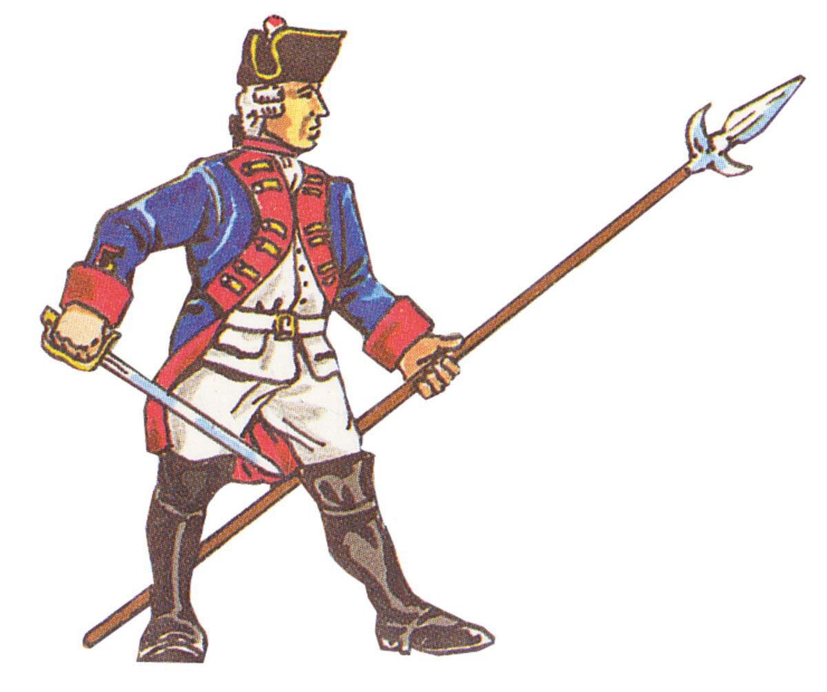 Prince August 60 Zinngiessform Preussischer Unteroffizier  Battle of Rossbach