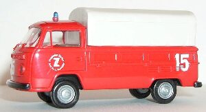 Brekina 203 VW - Pritsche T2 "Feuerwehr Flughafen Kloten"