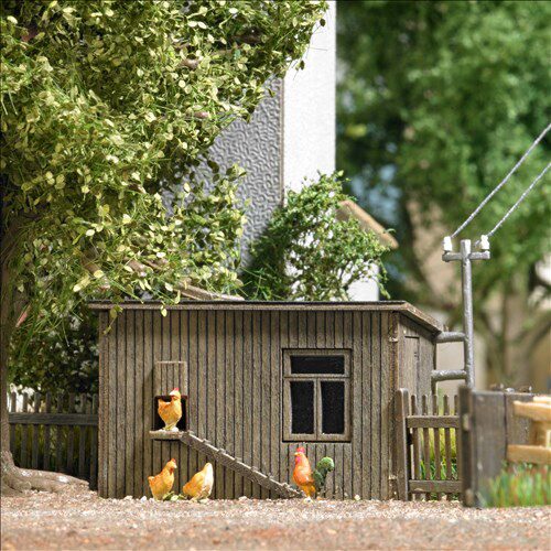 Busch 1844 Hühnerstall H0