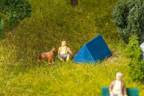 Faller 180003 4 Zelte  blau