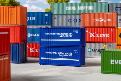 Faller 182005 20 Container THW  2er-Set