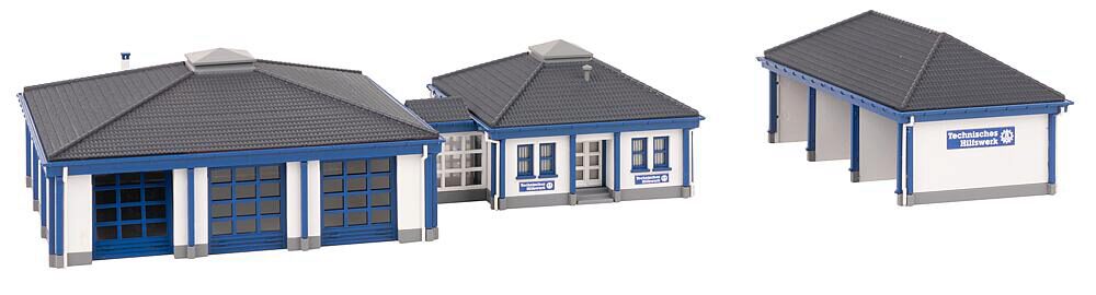 Faller 231725 THW-Gebäude mit Fahrzeughalle