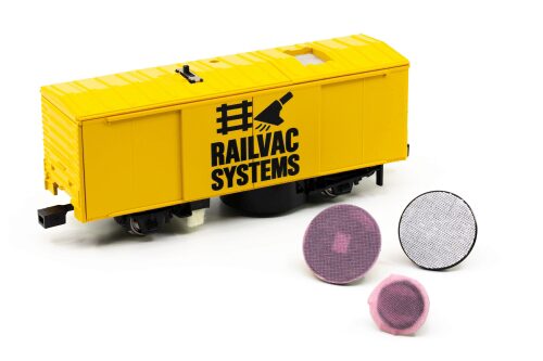 Faller 977903B Tomytec H0 Schienenreinigungswagen mit Staubsauger DC/AC