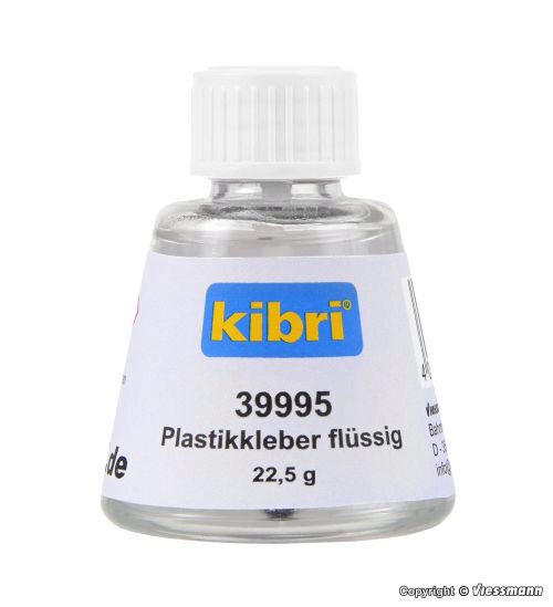 Kibri 39995 Plastikkleber flüssig, mit Pinsel, 25ml / 22,5g
