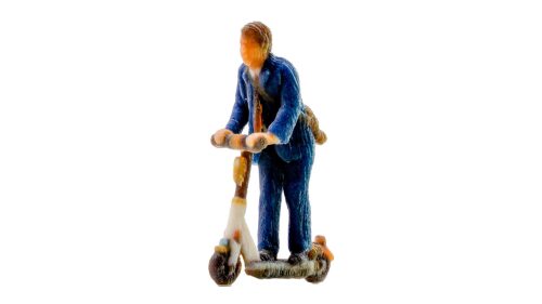 Noch 10607 Mann auf E-Scooter, 3D-Master-Einzelfigur