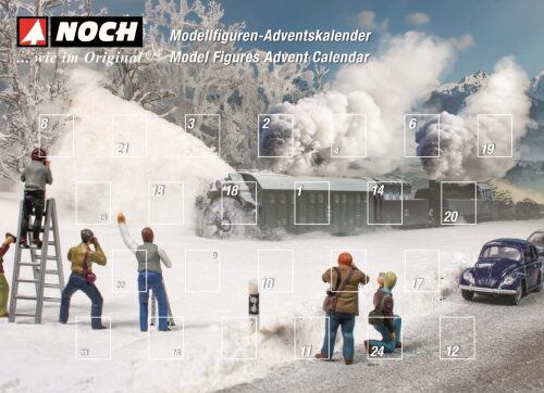 Noch 15998 Figuren-Adventskalender, 28 Figuren  H0 1:87
