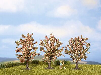Noch 25112 Obstbäume, rosa blühend  8 cm