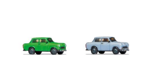 Noch 44601 Trabant 601, 2 Stück, blau und grün