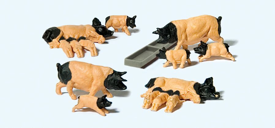 Preiser 10149 Schwäbisch Hällische Schweine