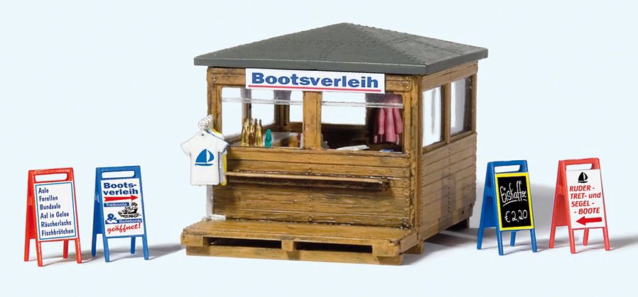 Preiser 17314 Kiosk mit Bootsverleih, Bausatz