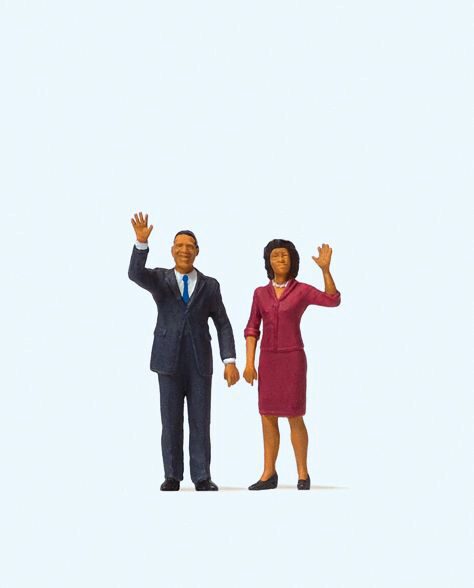 Preiser 28144 President Obama and The First Lady