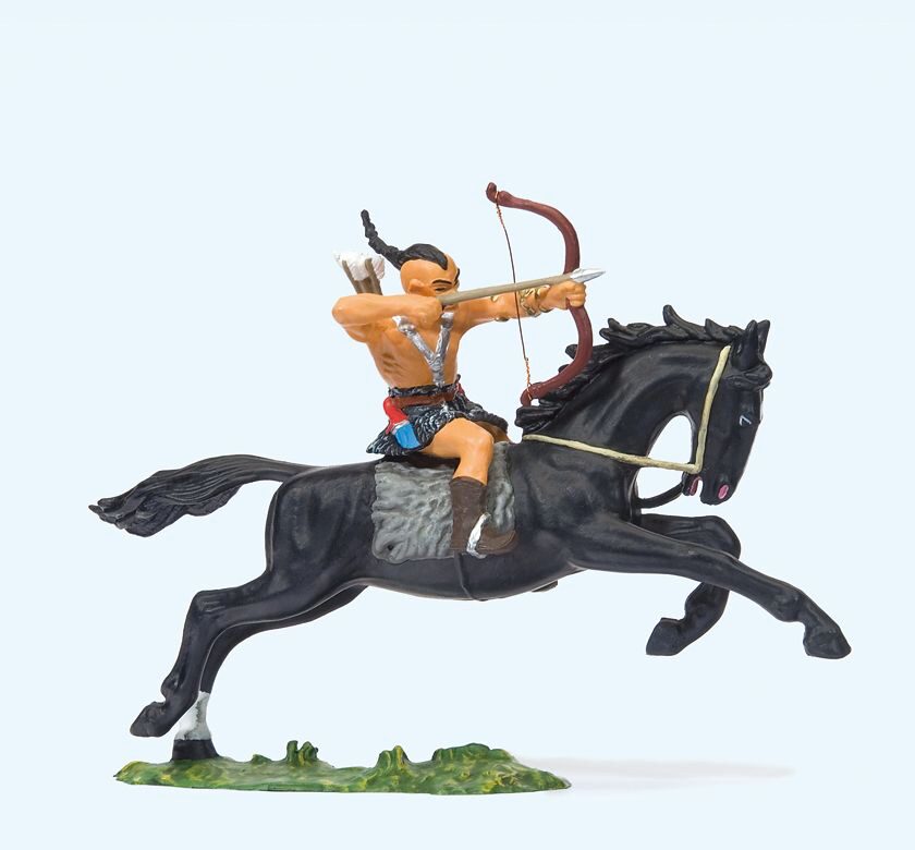 Preiser 50478 Hunne zu Pferd, Bogen Schiessend