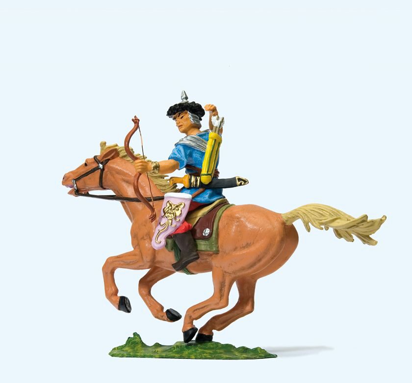 Preiser 50480 Hunne zu Pferd, Pfeil ziehend