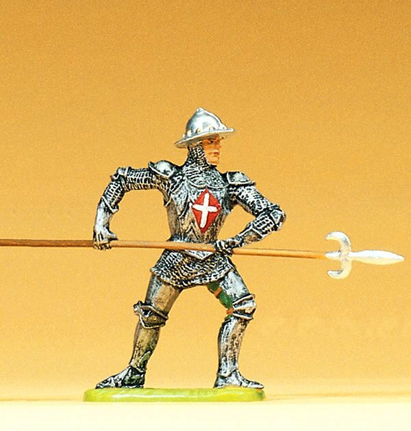 Preiser 52003 Ritter angreifend. mit Spiess