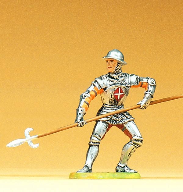 Preiser 52004 Ritter parierend. mit Spiess