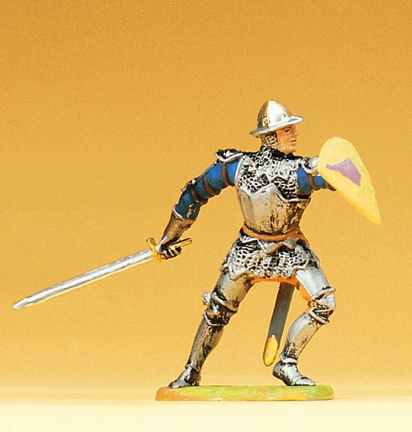 Preiser 52008 Ritter parierend. mit Schwert