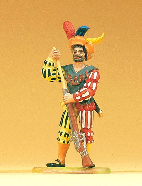 Preiser 52304 Landsknecht stehend. Gewehr l