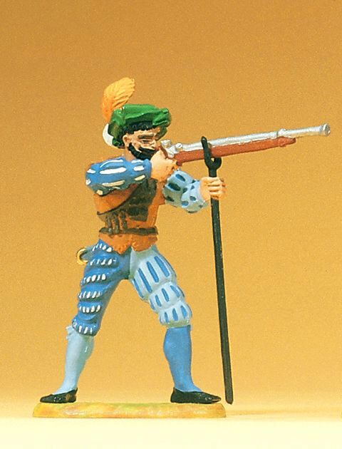 Preiser 52305 Landsknecht mit Gewehr zielen
