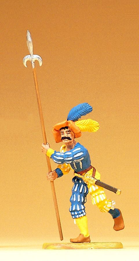 Preiser 52307 Landsknecht stürmend. mit Spi