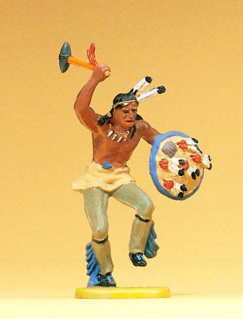 Preiser 54607 Indianer tanzend. mit Steinbe