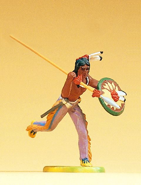 Preiser 54611 Indianer laufend. mit Speer