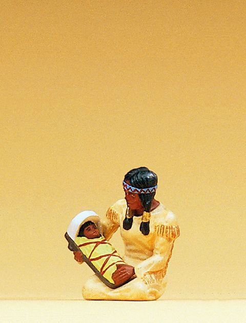 Preiser 54616 Squaw kniend. mit Kind