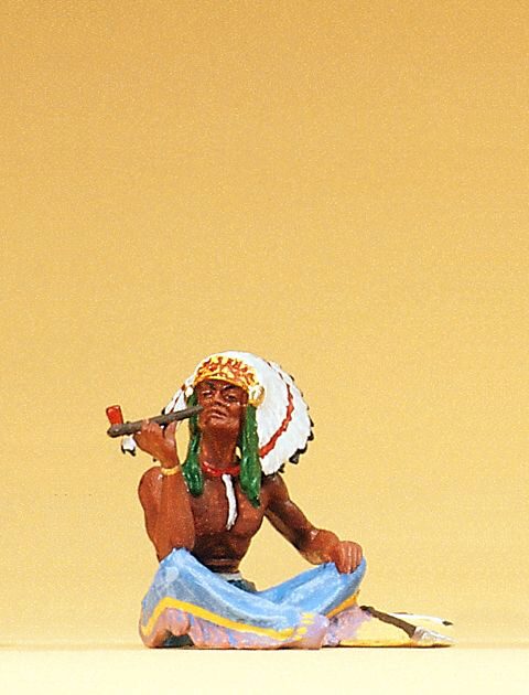 Preiser 54620 Häuptling sitzend. mit Friede