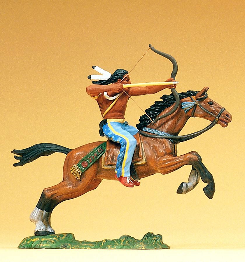 Preiser 54654 Indianer reitend. mit Bogen