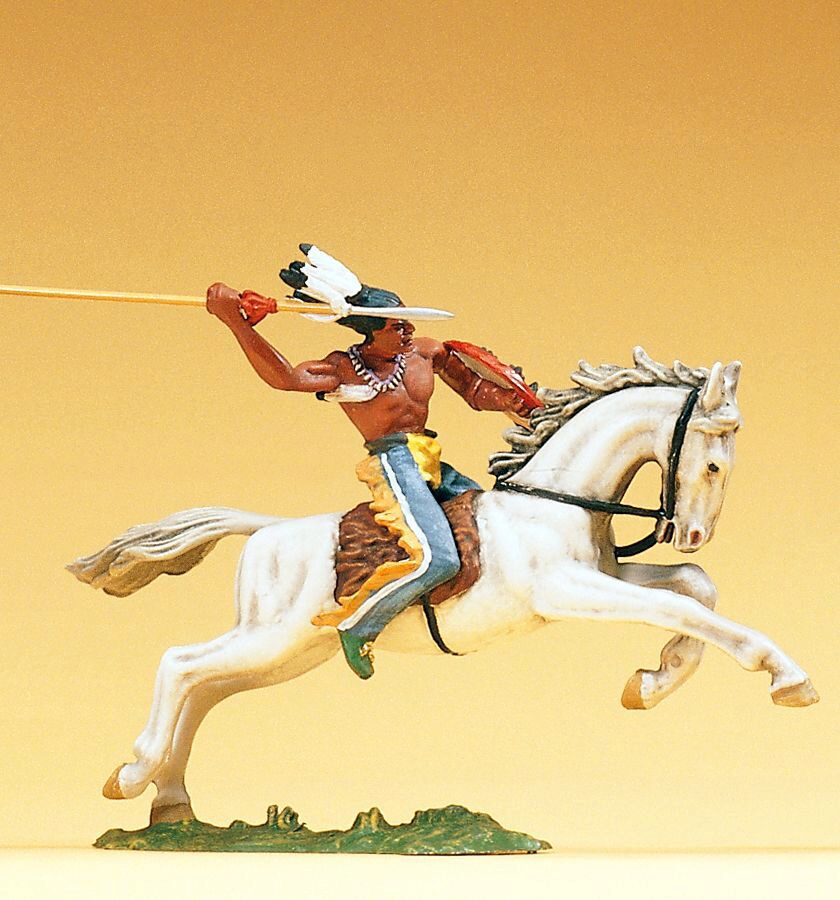 Preiser 54658 Indianer reitend. mit Speer