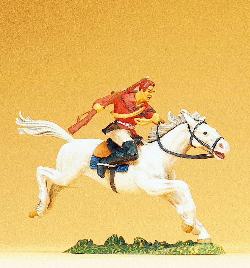 Preiser 54818 Cowboy reitend. mit Gewehr