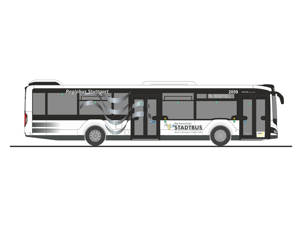 Rietze 75343 MAN Lion´s City 12´18 Regiobus Stuttgart - Neckarsulm