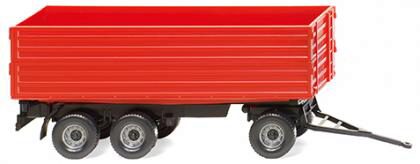 Wiking 38818 Landwirtschaftlicher Dreiachsanhänger - rot 