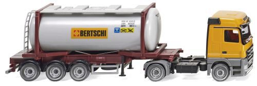 Wiking 53602 Tankcontainersattelzug Swap MB Actros Bertschi - CH