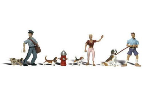 Woodland A1827 H0 Hunde und Halter