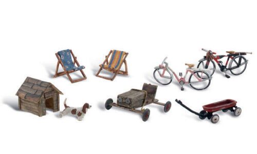 Woodland A1931 H0 Was im Garten so herumliegt