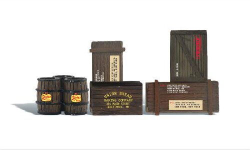 Woodland A2564 G Wooden Crates & Barrels