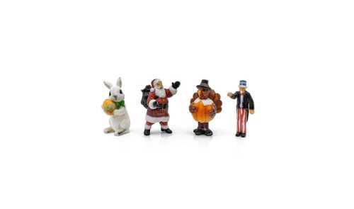 Woodland A2868 H0-Feiertagsfiguren – 4er-Pack
