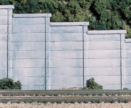 Woodland C1258 Stützmauer Beton - für H0 Spur