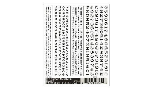 Woodland DT509 Zahlen, schwarz