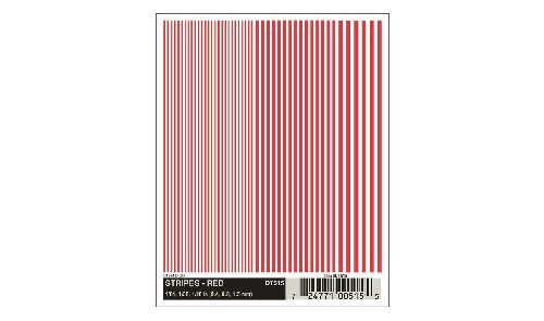 Woodland DT515 Streifen, rot