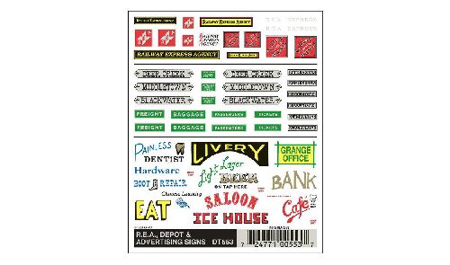 Woodland DT553 Bahnhof, Railway Expr. Agency & Reklame-Z.