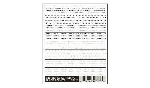 Woodland DT575 Buchstaben schwarz und weiss